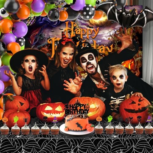 Halloween Birthday Party Decor 105 Pcs Decor Set