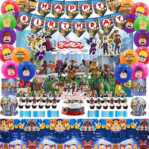 Video Game Themed Birthday Party Decor Set