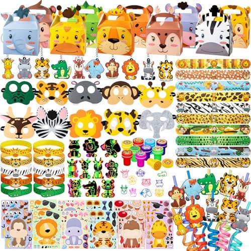 Jungle Safari Party Favors Set for Kids Birthday Gifts