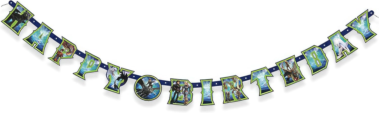 How to Train Your Dragon Birthday Banner - 12 Ft