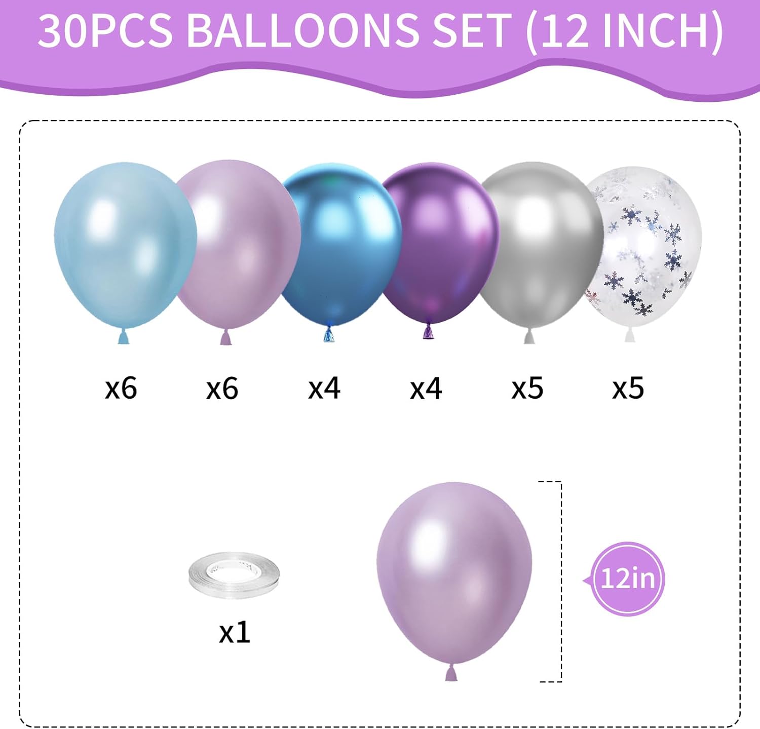 Frozen Balloons for Frozen Theme Party Decorations