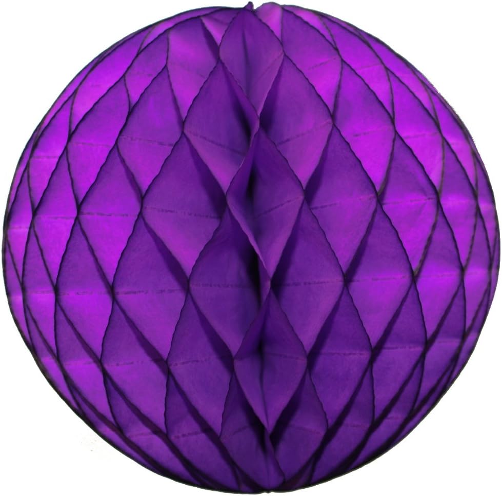Classic Rainbow Party Decorations 12 Inch Honeycomb Balls 6 Pack
