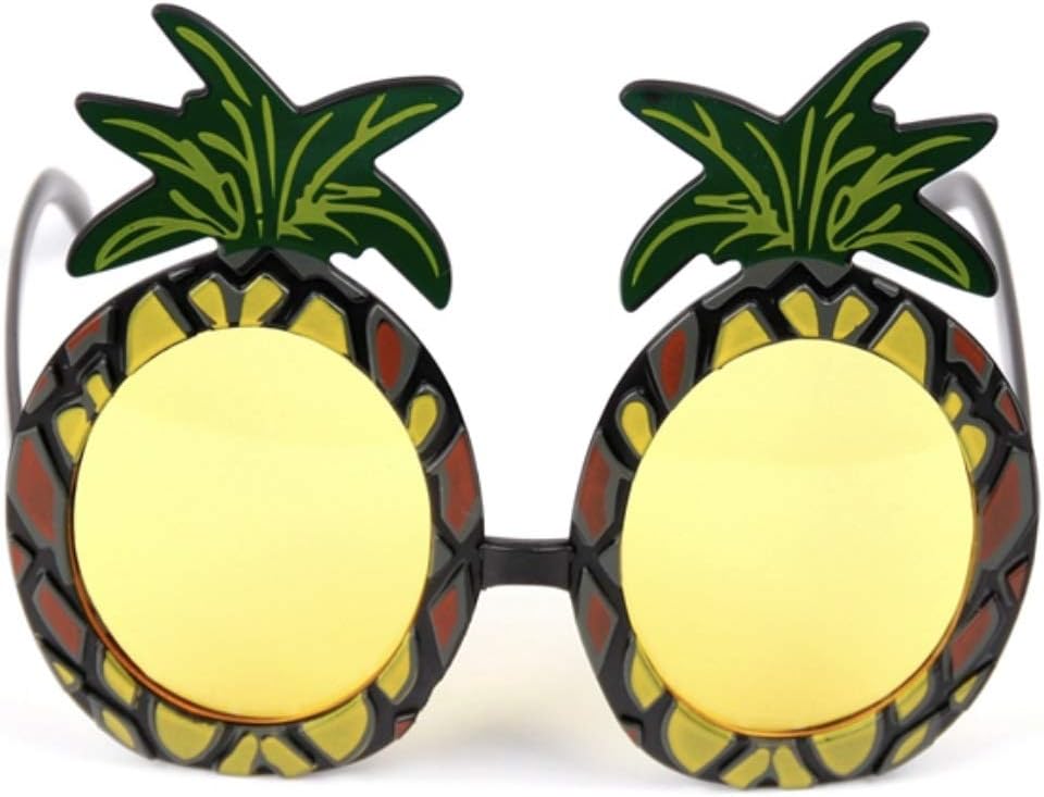 2 Pack Funny Party Glasses Hawaiian Tropical Theme