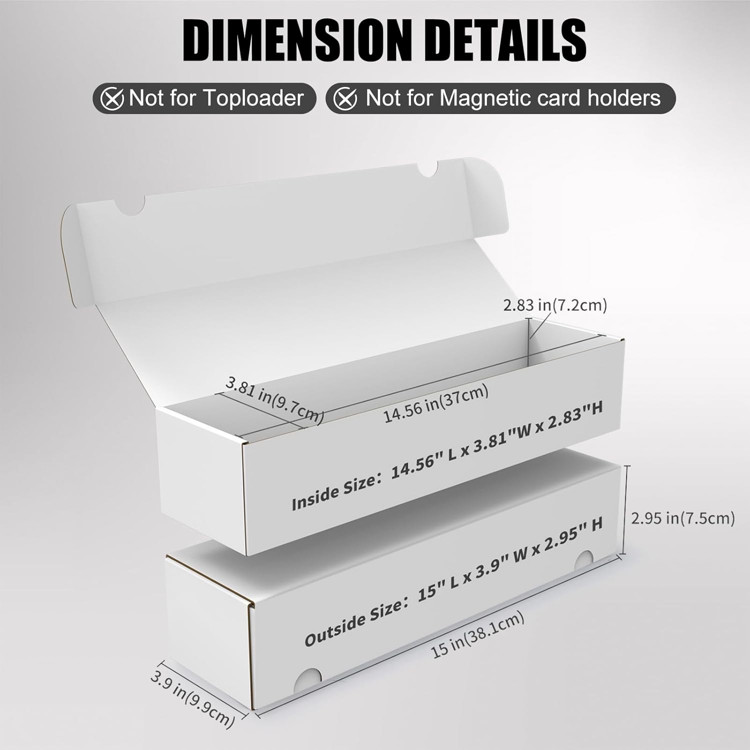 15-Pack Trading Card Storage Box for 11000 Game Cards