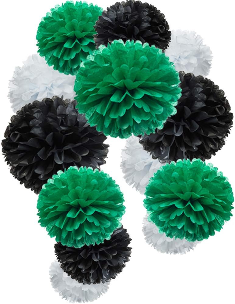 MOWO Paper Flower Tissue Pom Poms 12pc Set