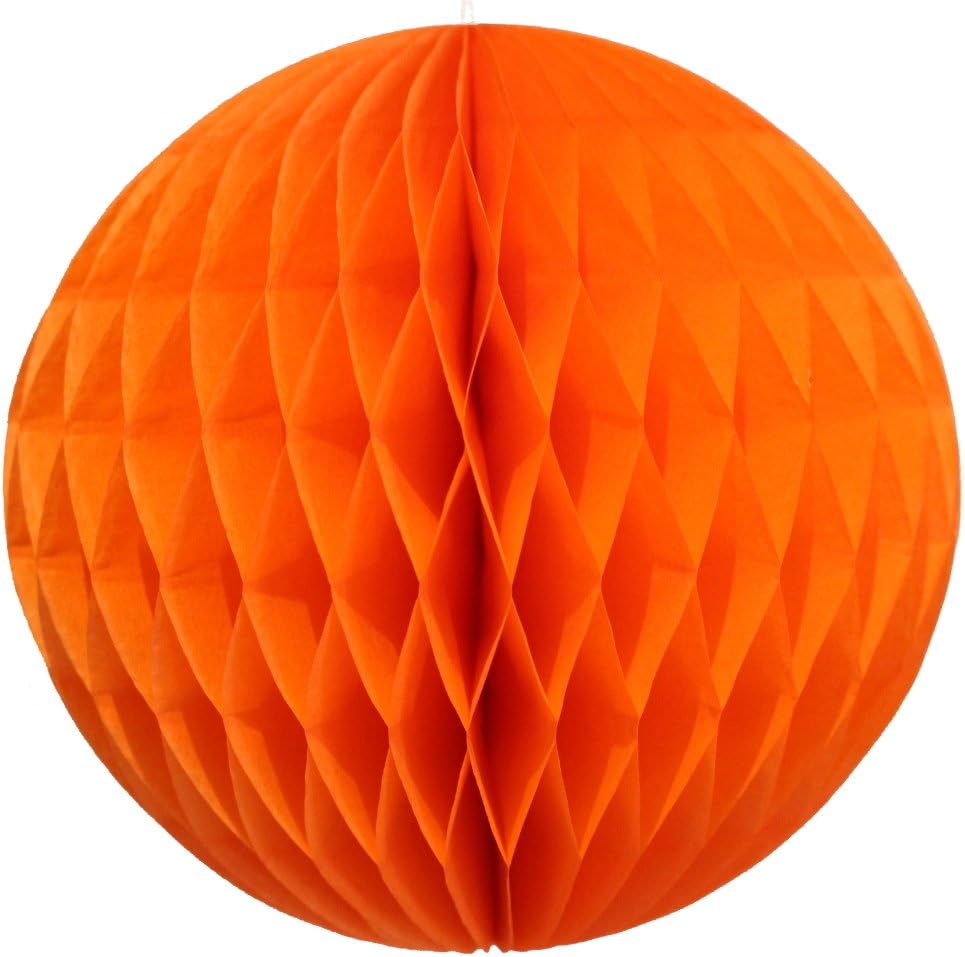 Classic Rainbow Party Decorations 12 Inch Honeycomb Balls 6 Pack