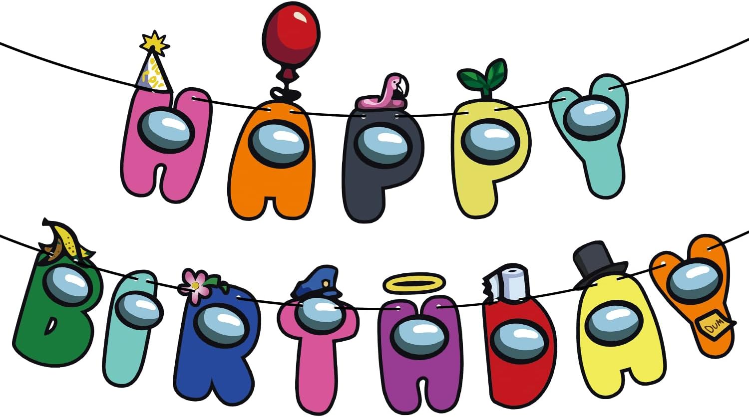 Game Theme Happy Birthday Banner for Kids