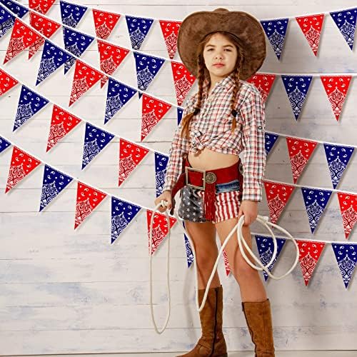 Frienda 6 Pack Western Cowboy Decorations Banner
