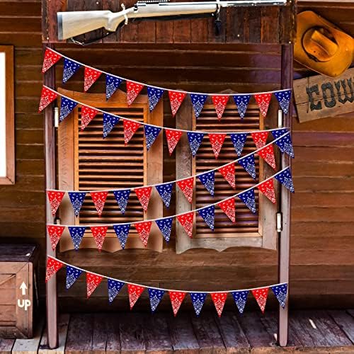 Frienda 6 Pack Western Cowboy Decorations Banner