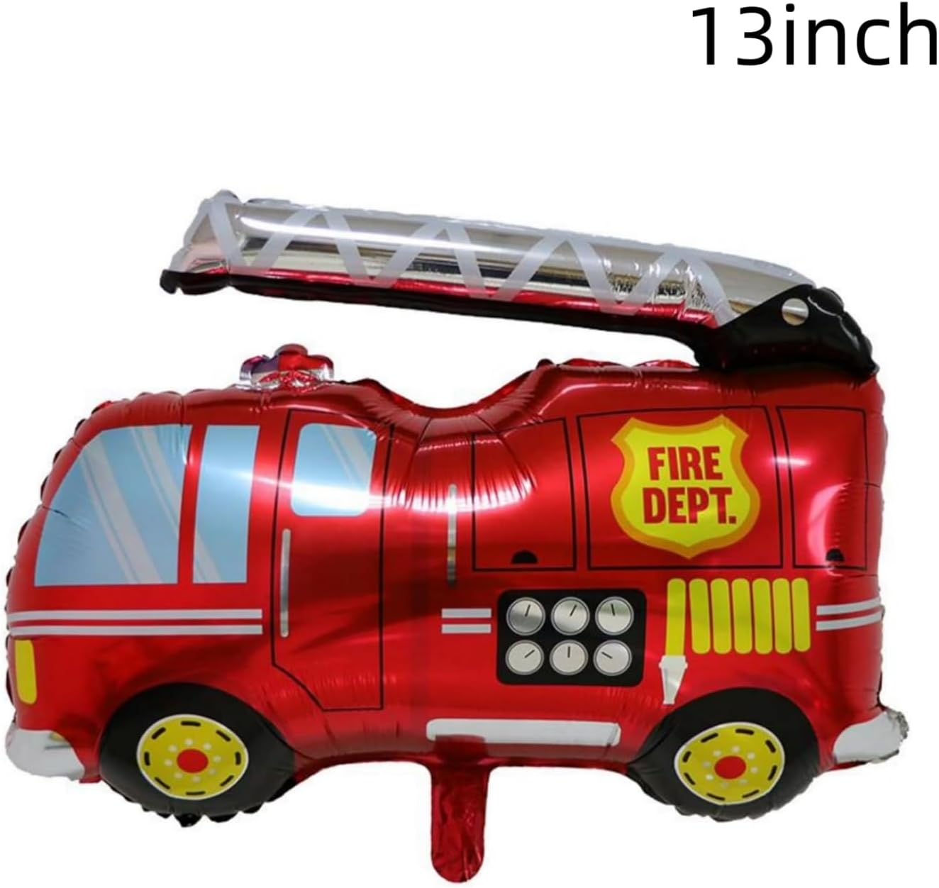 Fire Truck Balloon Set for 3rd Birthday Party