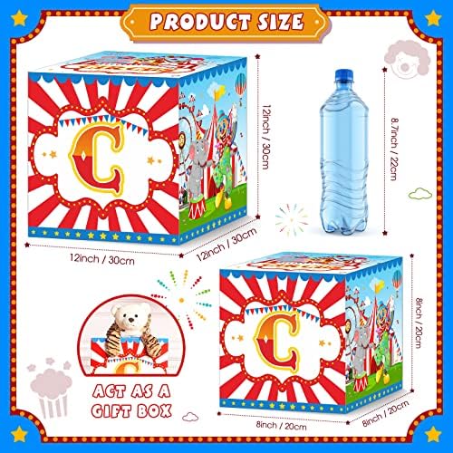 Yexiya Carnival Circus Party Favor Boxes 6 Pcs