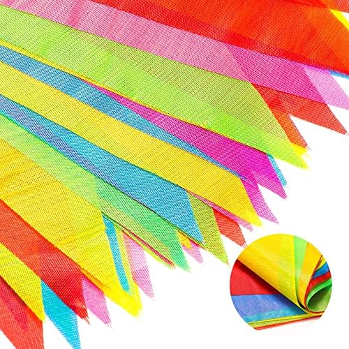 Chengu 1000 Pcs Colorful Pennants Banner Flags