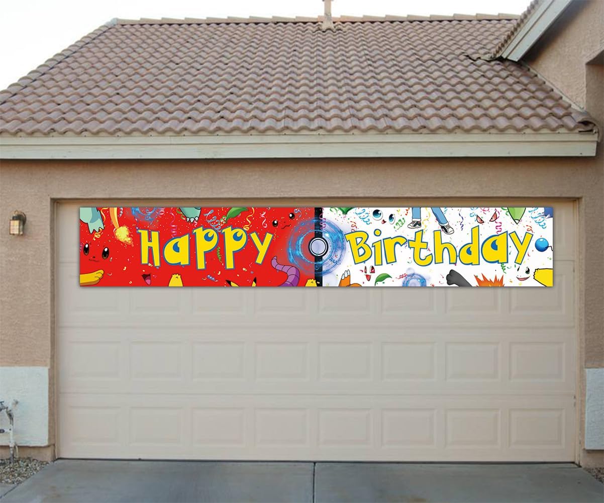 Cascbow Large Cartoon Birthday Banner 98x16ft