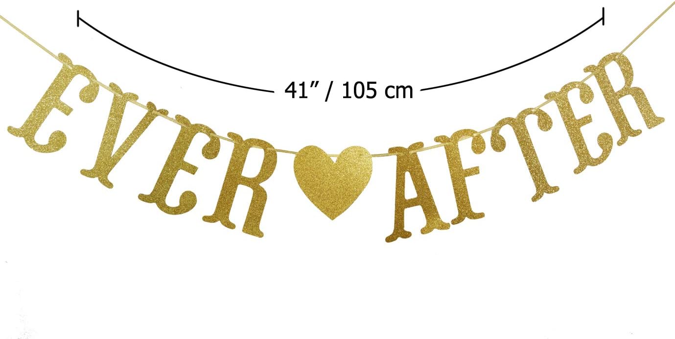 Firefairy Glitter Bunting Banner for Wedding Celebrations