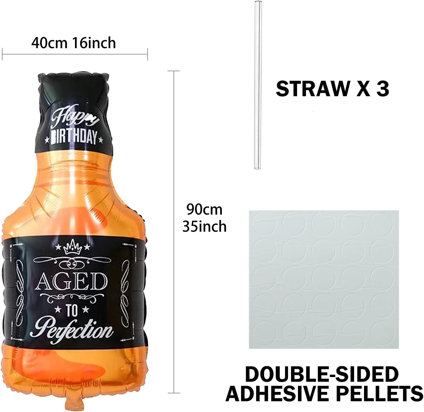 Whiskey Bottle Beer Cup Balloons Set of 4