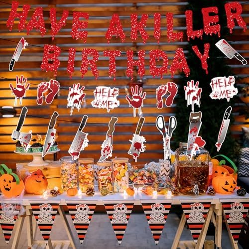 Gameza Killer Horror Birthday Banners Set of 4