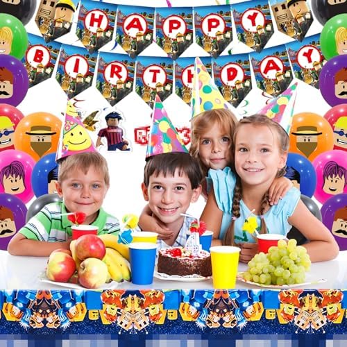 Video Game Themed Birthday Party Decor Set