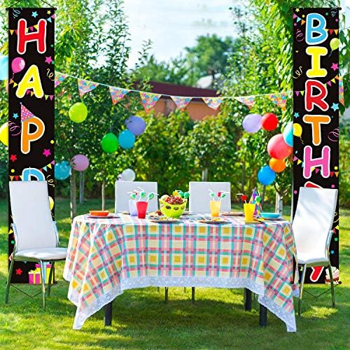 Tatuo Colorful Happy Birthday Door Banner Set