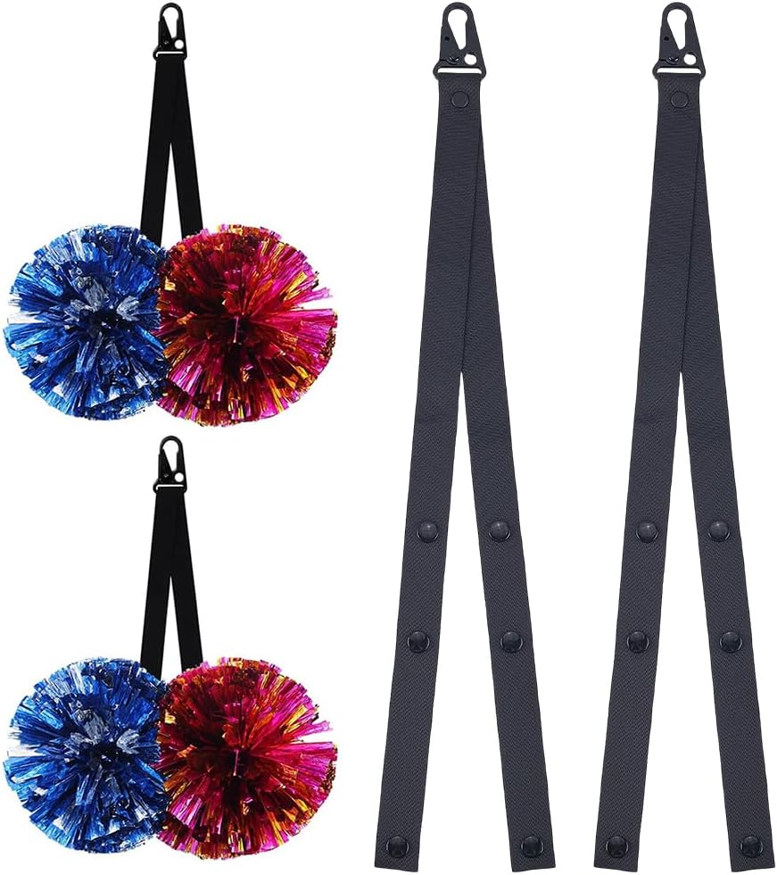 CREATCABIN Adjustable Pom Pom Holder for Cheerleaders 2Pcs Set