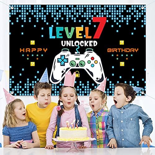 HAMIGAR 6x4ft Blue Birthday Banner Backdrop