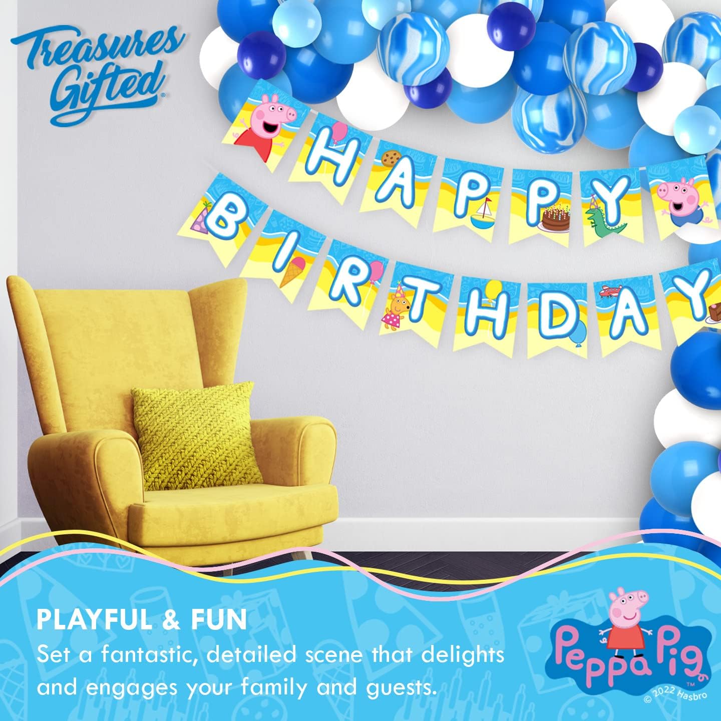Treasures Gifted Peppa Pig Birthday Banner
