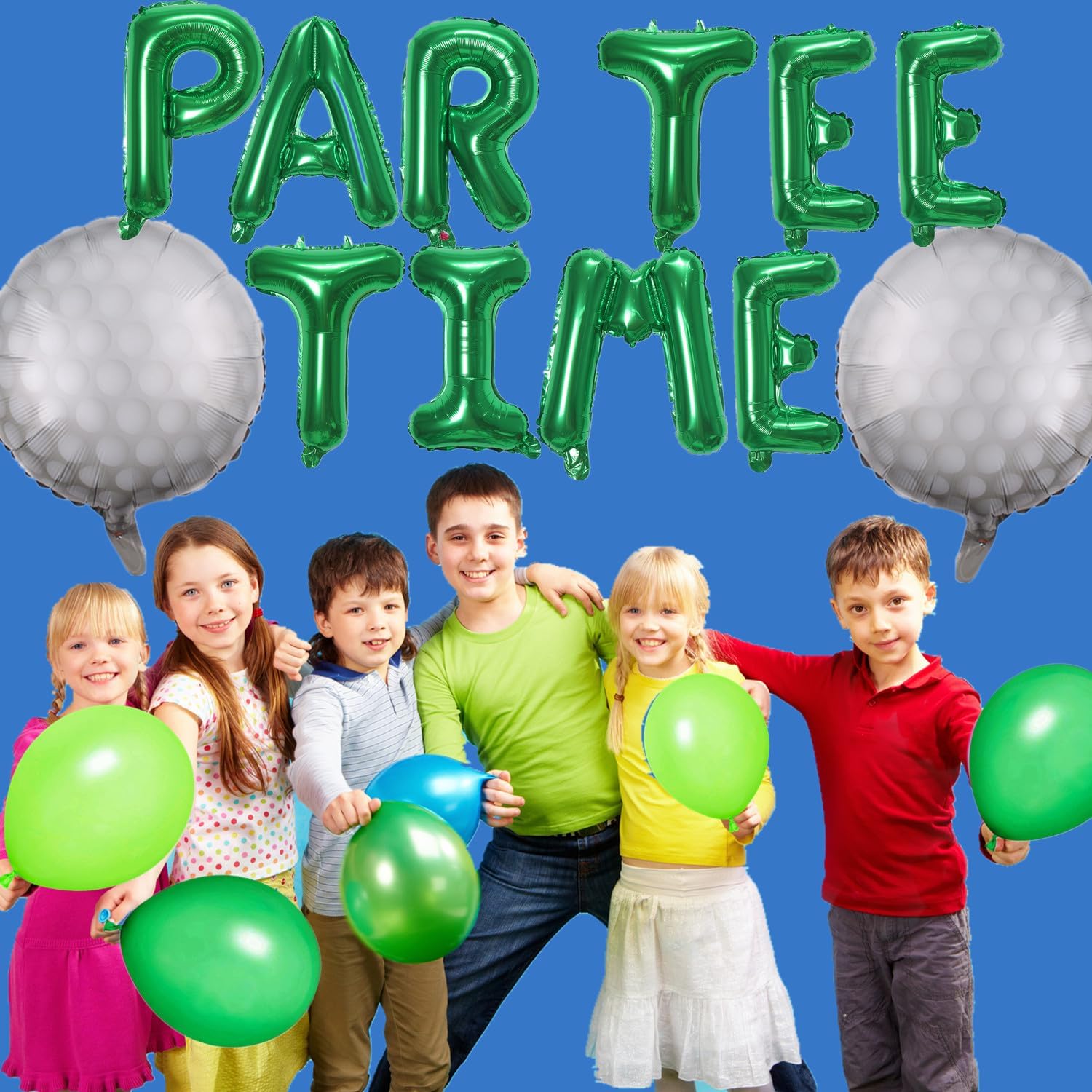 Golf Party Decorations Green Balloons Banner Set