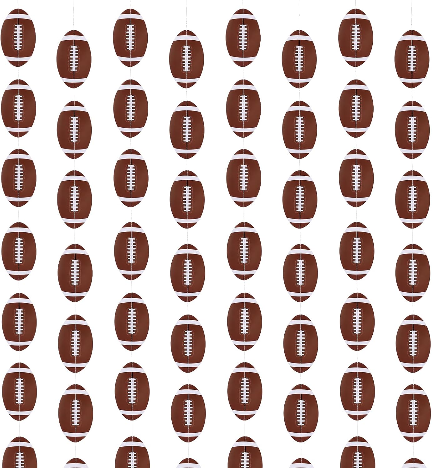 Football Party Decorations Set 8Pcs Hanging Banners Paper Footballs