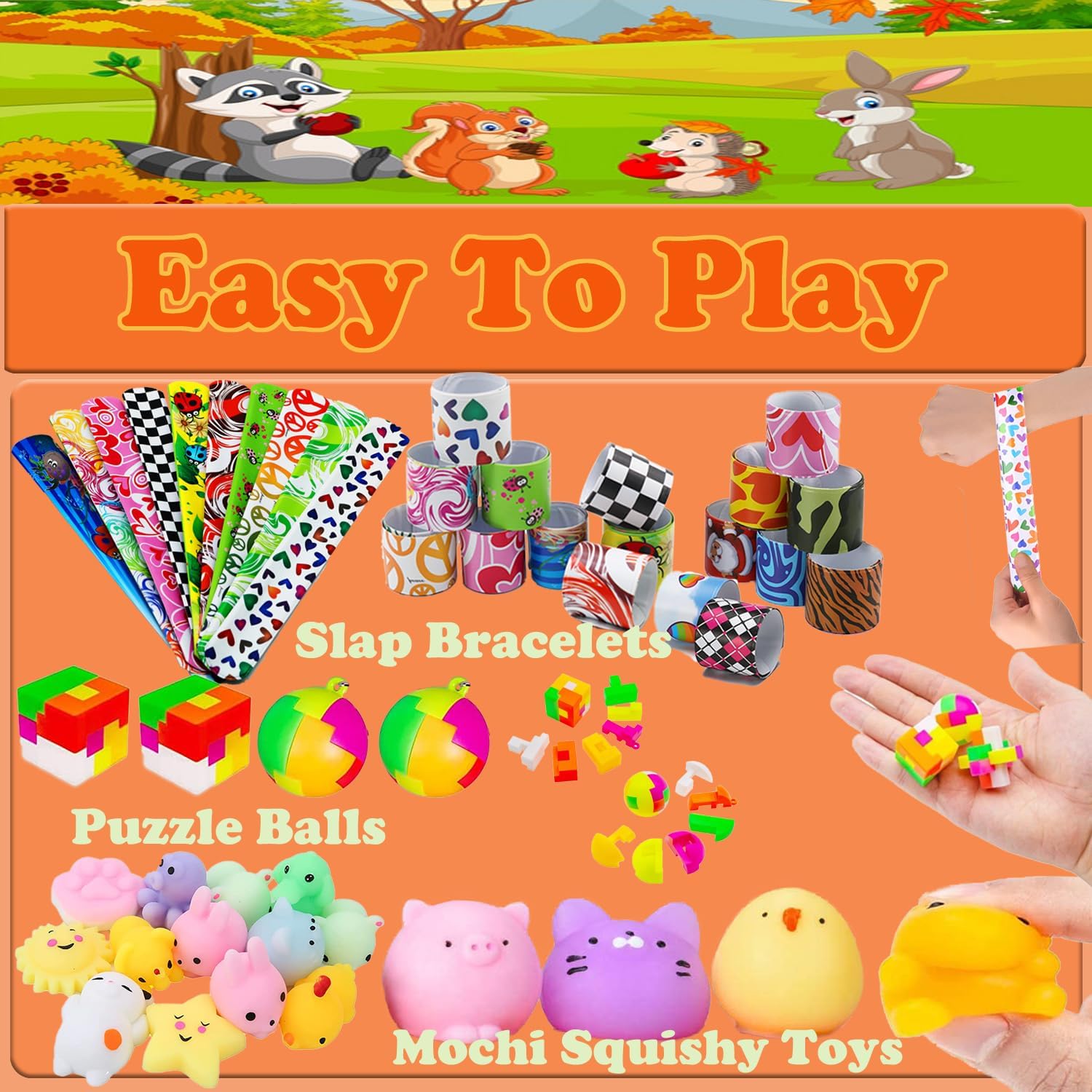 YOAUSHY 114 Pcs Party Favs for Kids 4-8