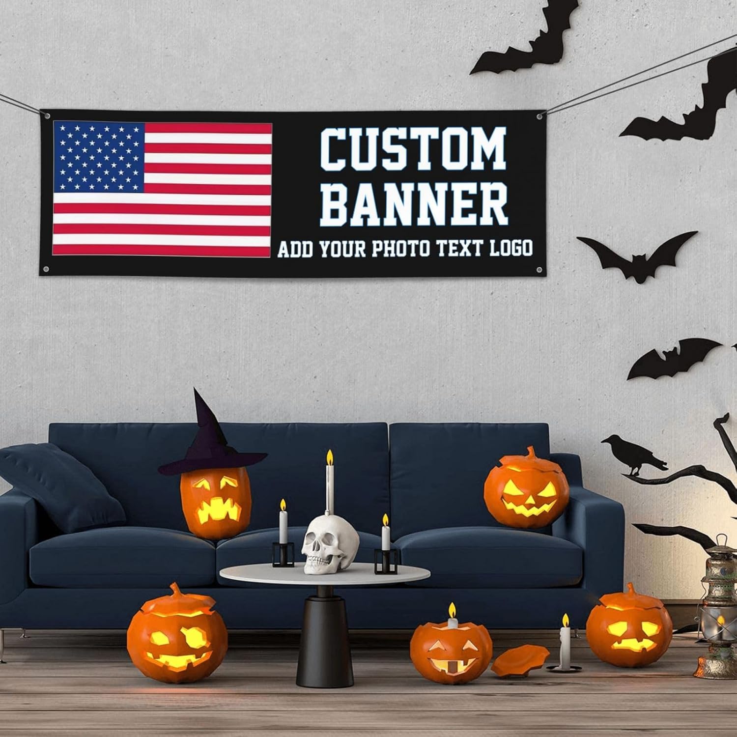Custom 6x2 Ft Banner With Photo Text Logo