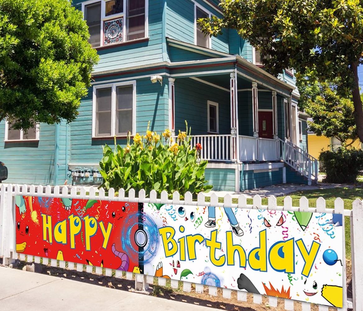 Cascbow Large Cartoon Birthday Banner 98x16ft