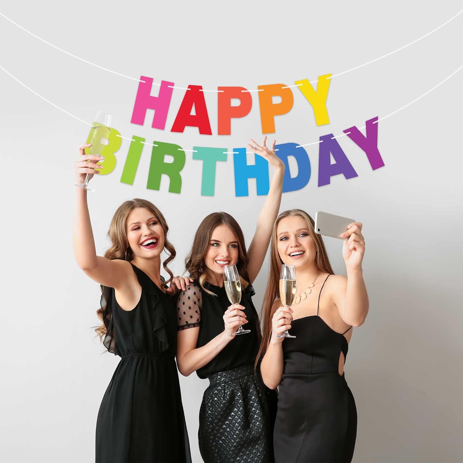 Pre-Strung Happy Birthday Banner - No DIY