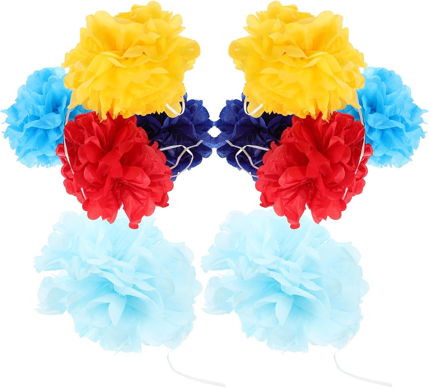 LUOZZY 10Pcs Tissue Pom Poms Decorations