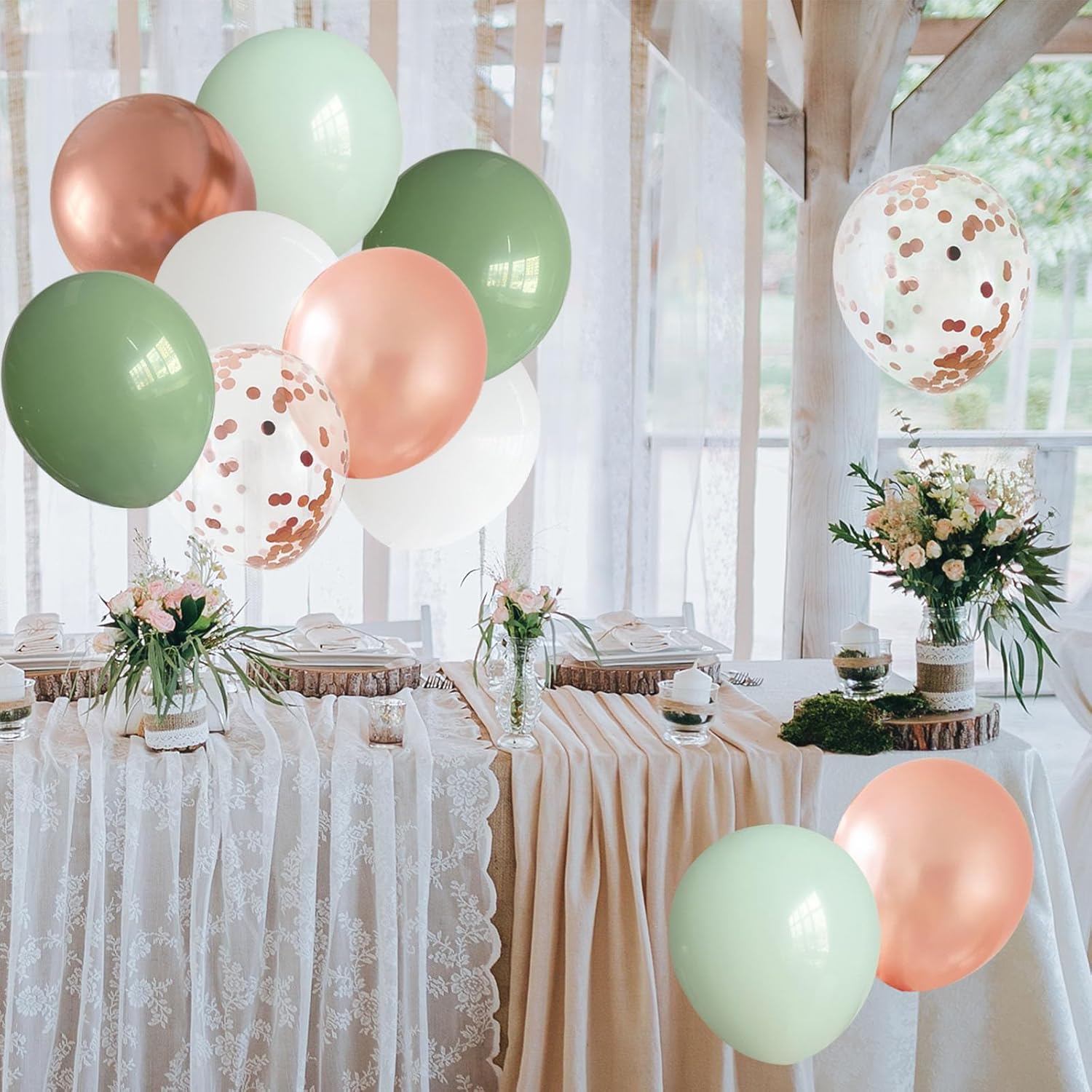 ANSOMO 12 Inch Balloons 50 Pcs Party Decorations