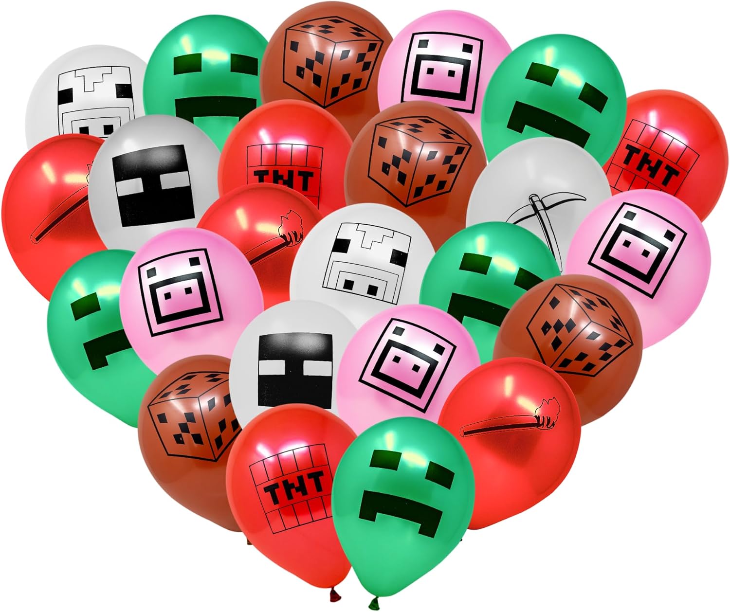Mining Fun Banner and 48 Pcs Balloons Party Decor