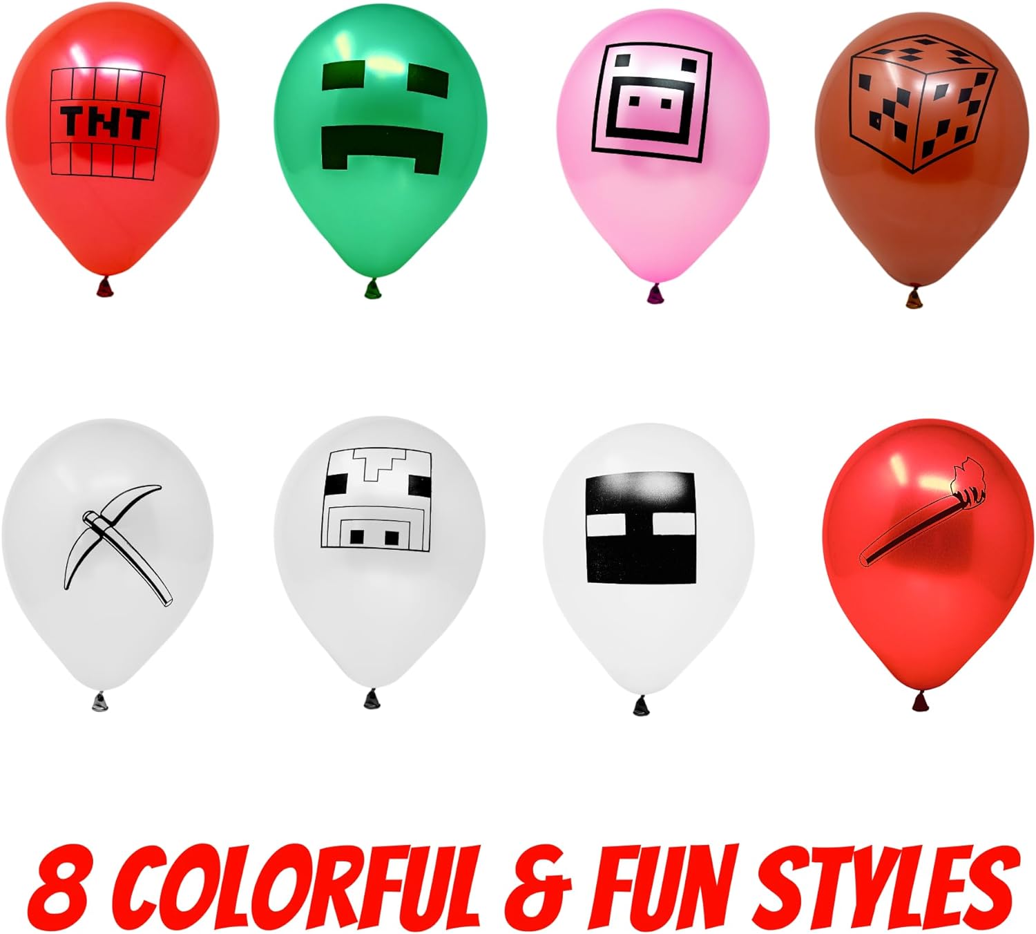 Mining Fun Banner and 48 Pcs Balloons Party Decor