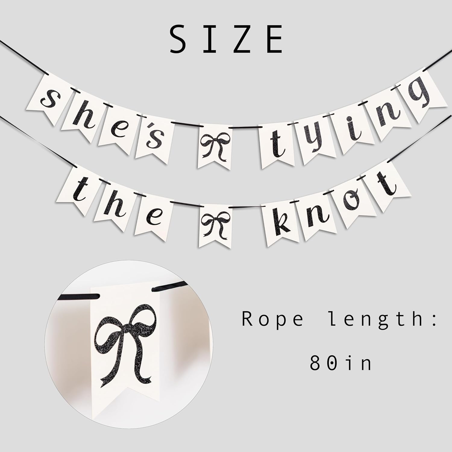 Shes Tying The Knot Banner Bridal Shower Decoration