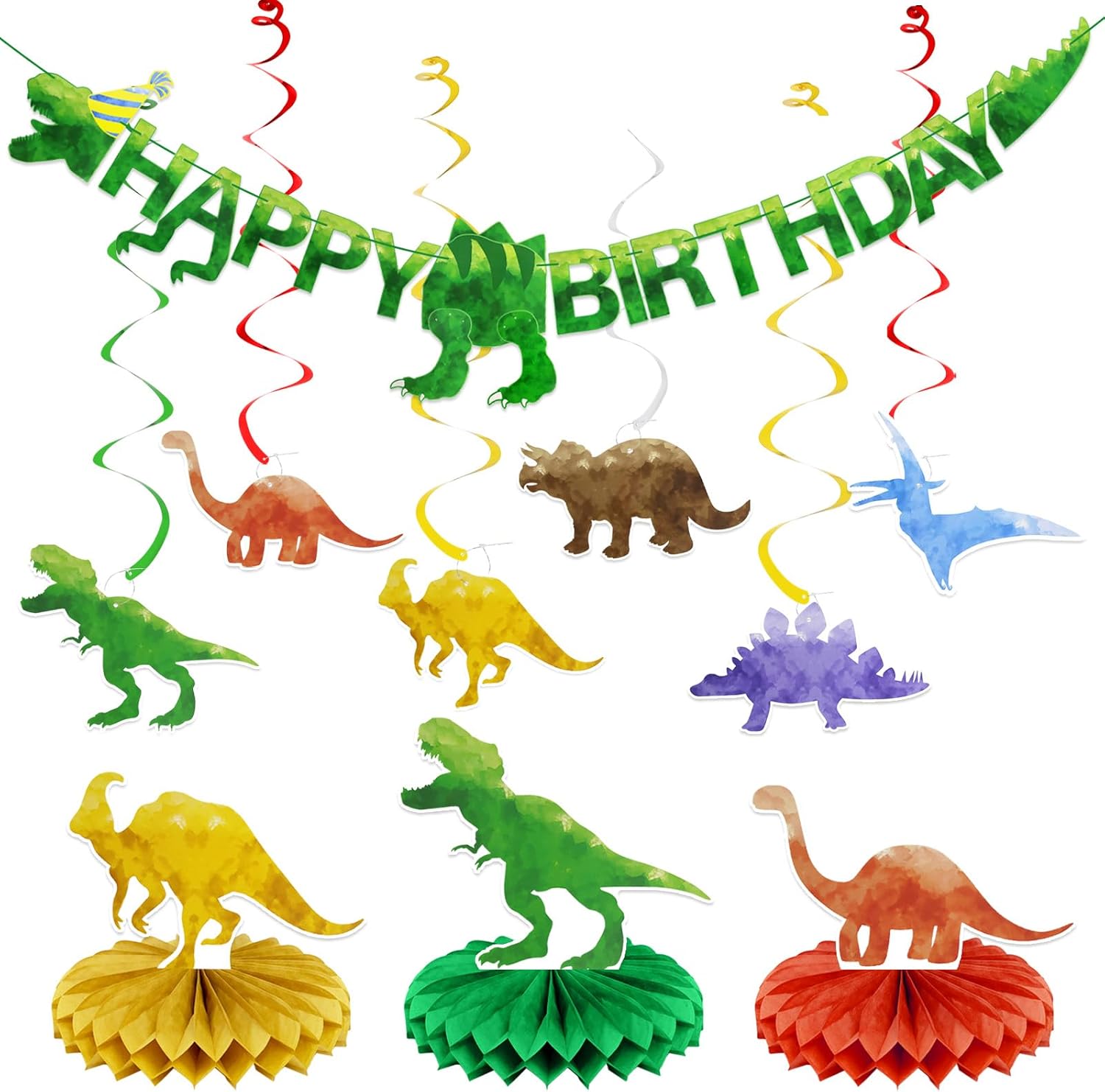 PatiCool Dinosaur Birthday Banner Party Decorations