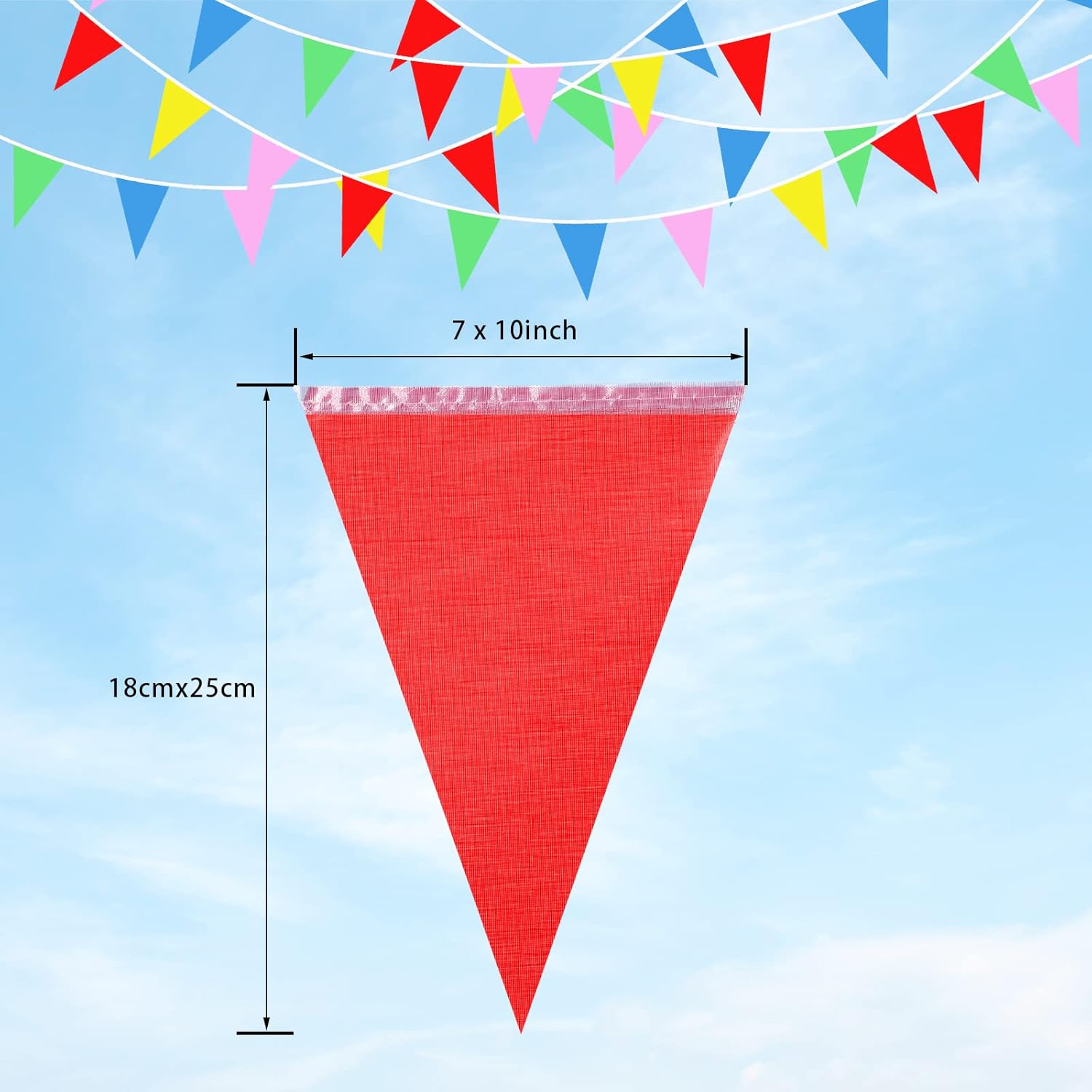 Chengu 1000 Pcs Colorful Pennants Banner Flags