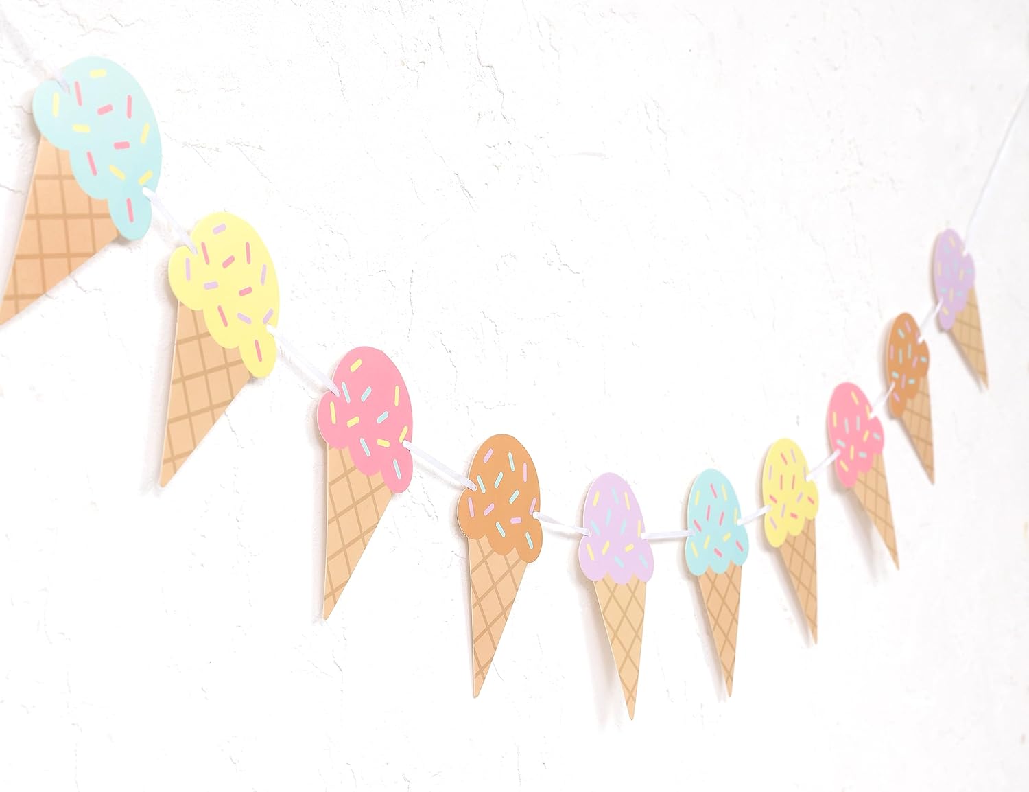Ice Cream Birthday Banner for Kids and Family