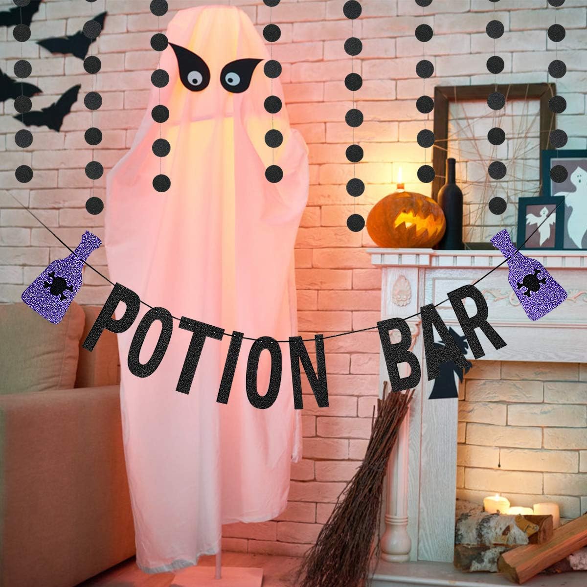 LeeSky Potion Bar Banner Halloween Decor Garland