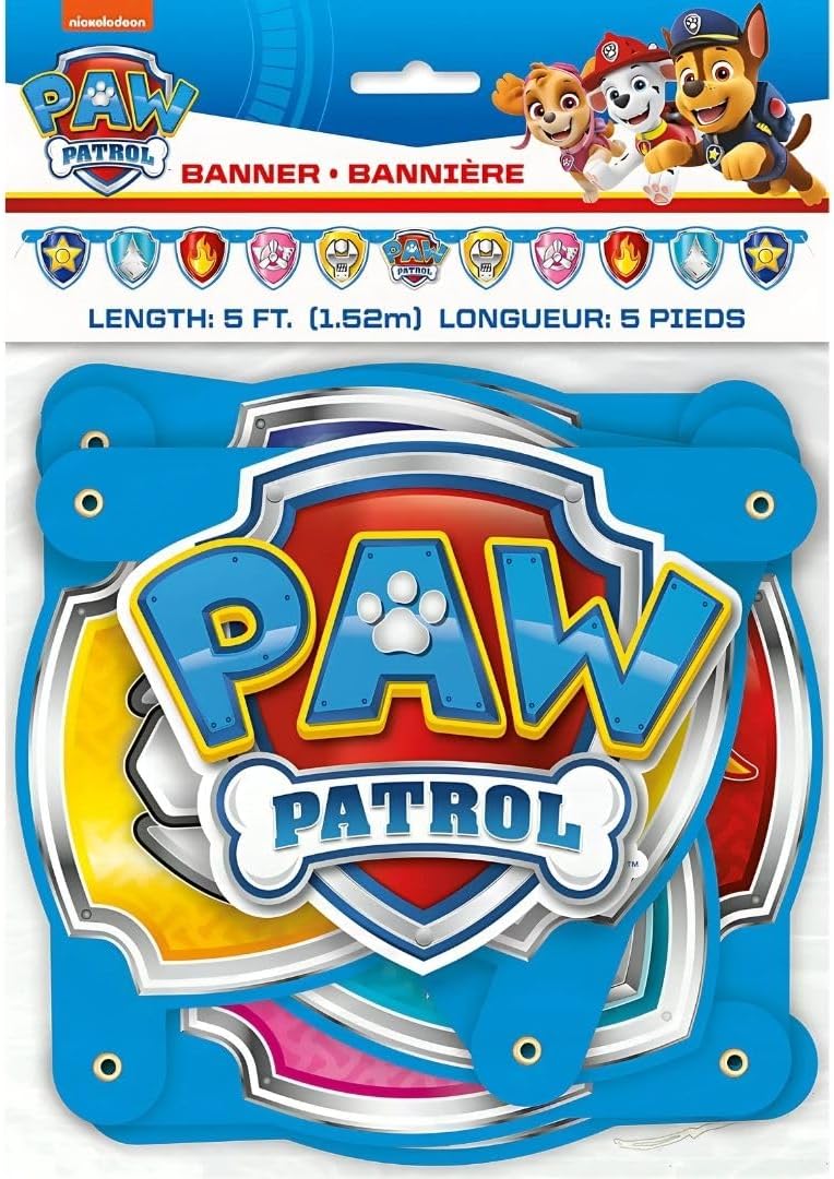 Paw Patrol Large Jointed Banner for Kids Birthday