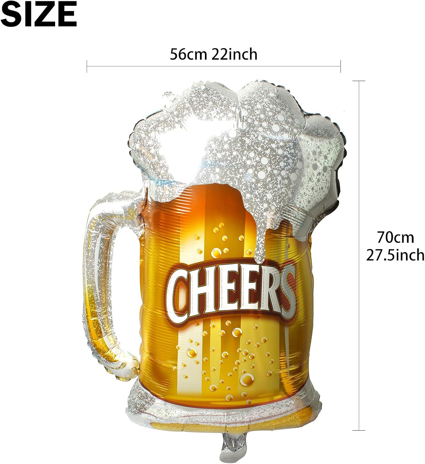 Whiskey Bottle Beer Cup Balloons Set of 4