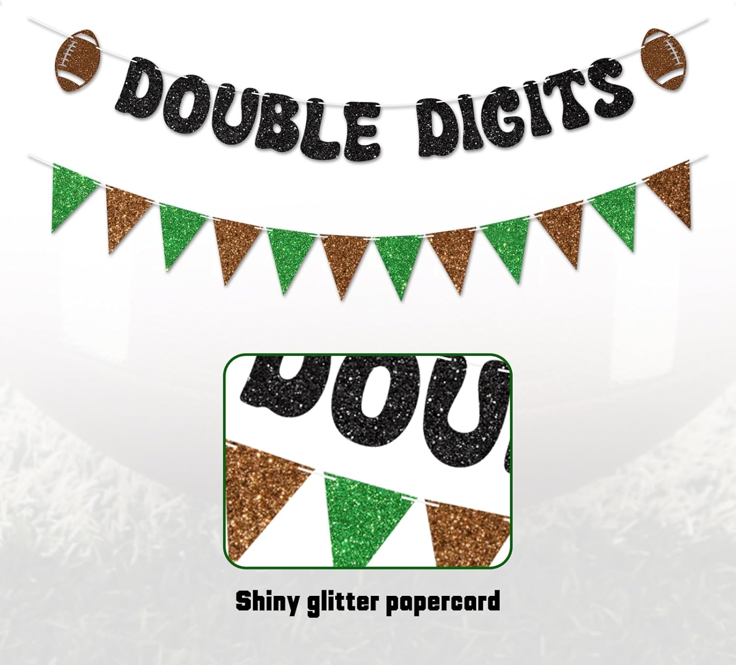 Football 10th Birthday Banner Decorations