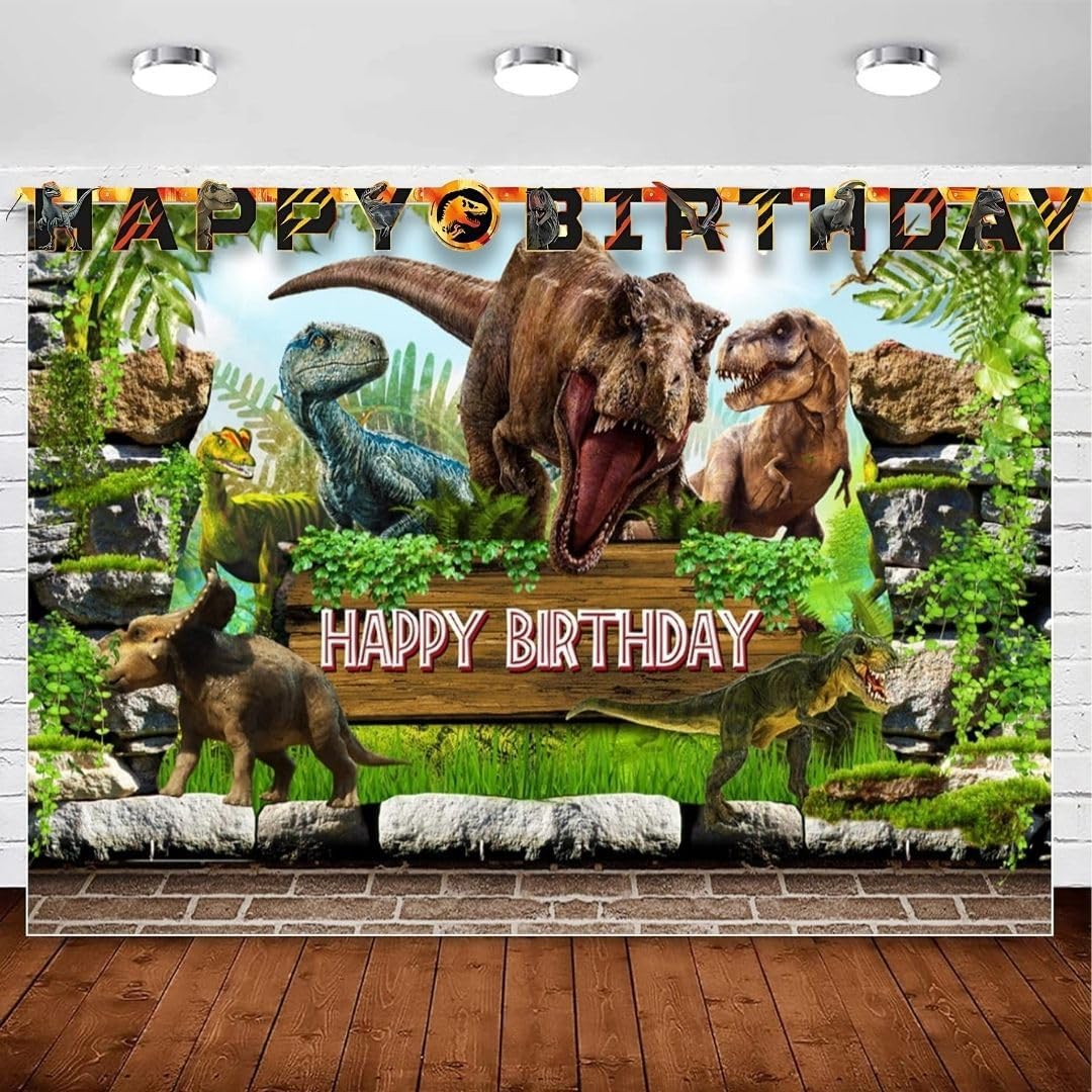 Jurassic World 3 Jointed Banner 6ft Orange Black