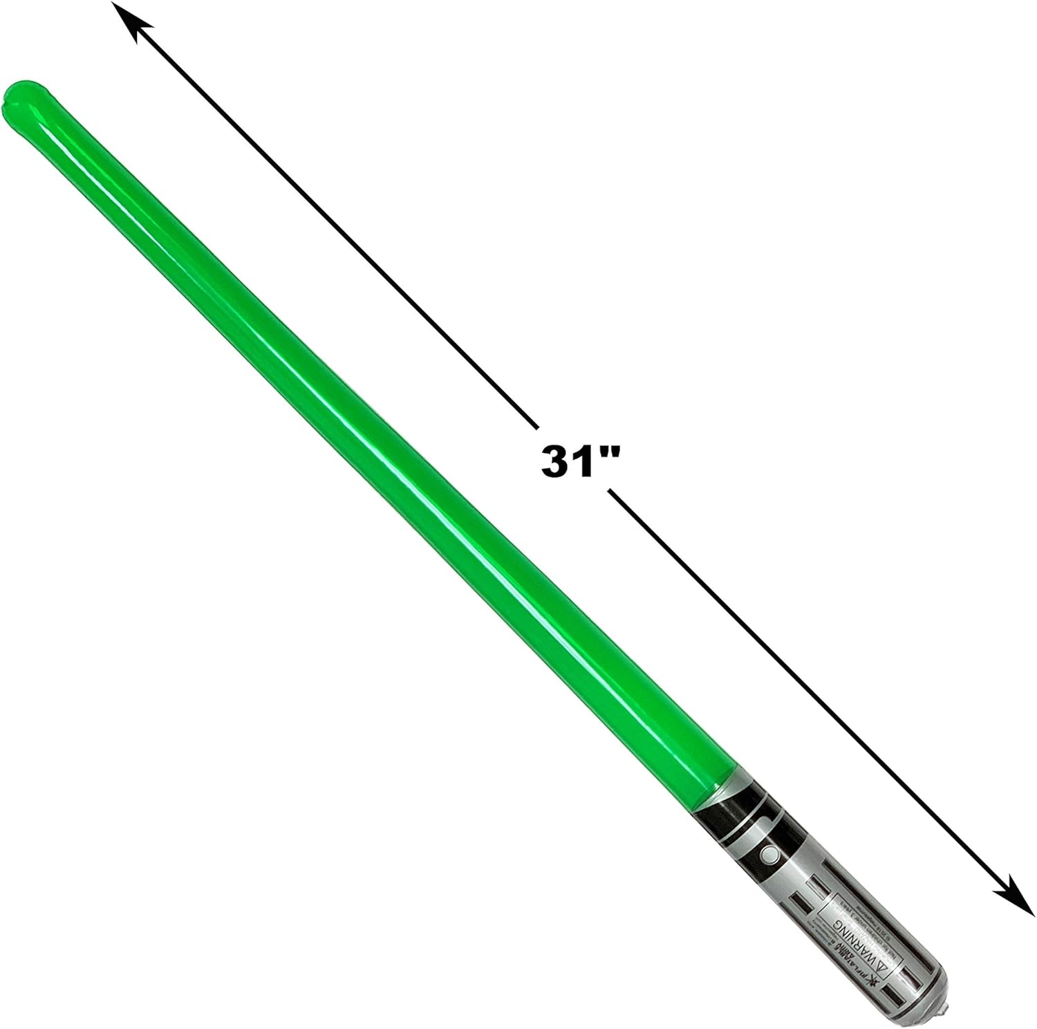 Pack of 12 Inflatable Party Lightsabers Rainbow Colors