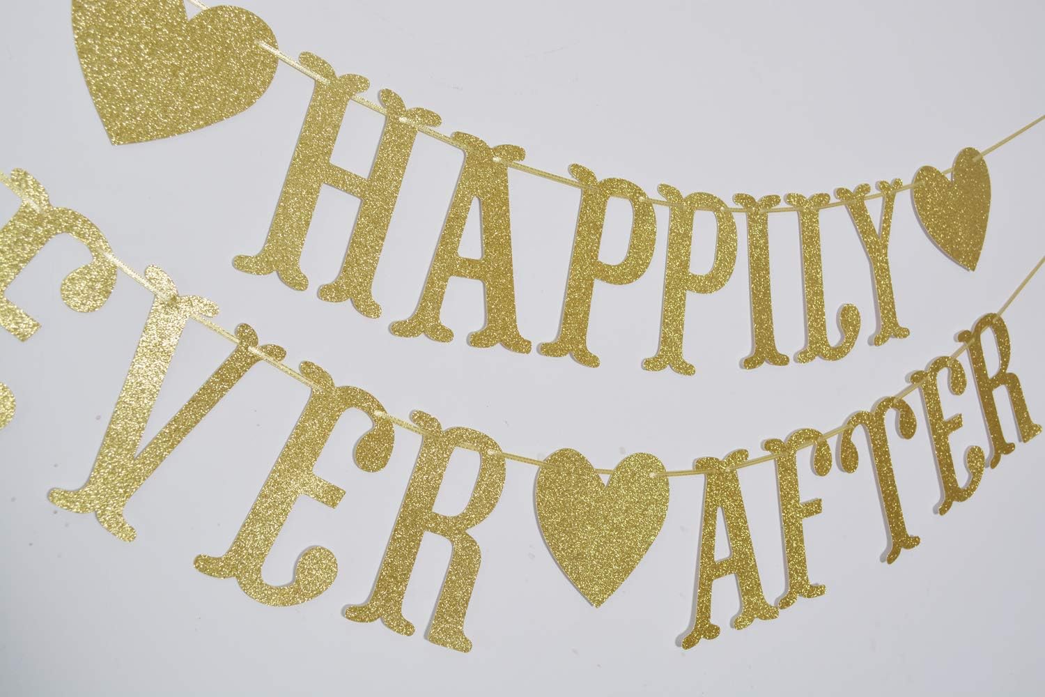 Firefairy Glitter Bunting Banner for Wedding Celebrations