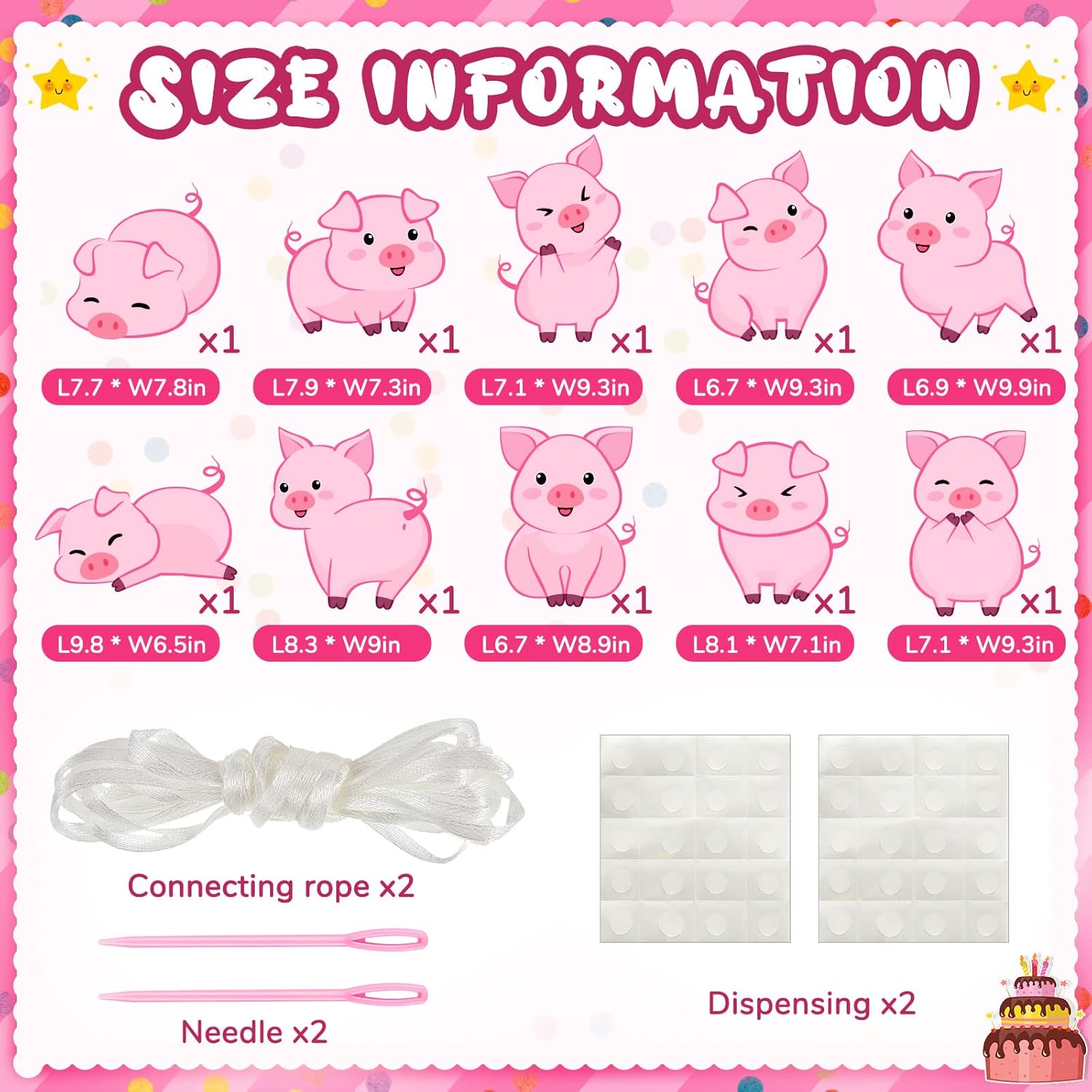 Jecery Farm Animal Birthday Party Door Signs