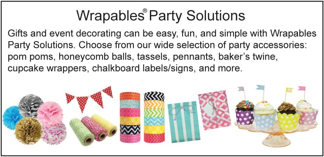Wrapables 8 Inch Tissue Pom Poms Set of 5 Kelly Green