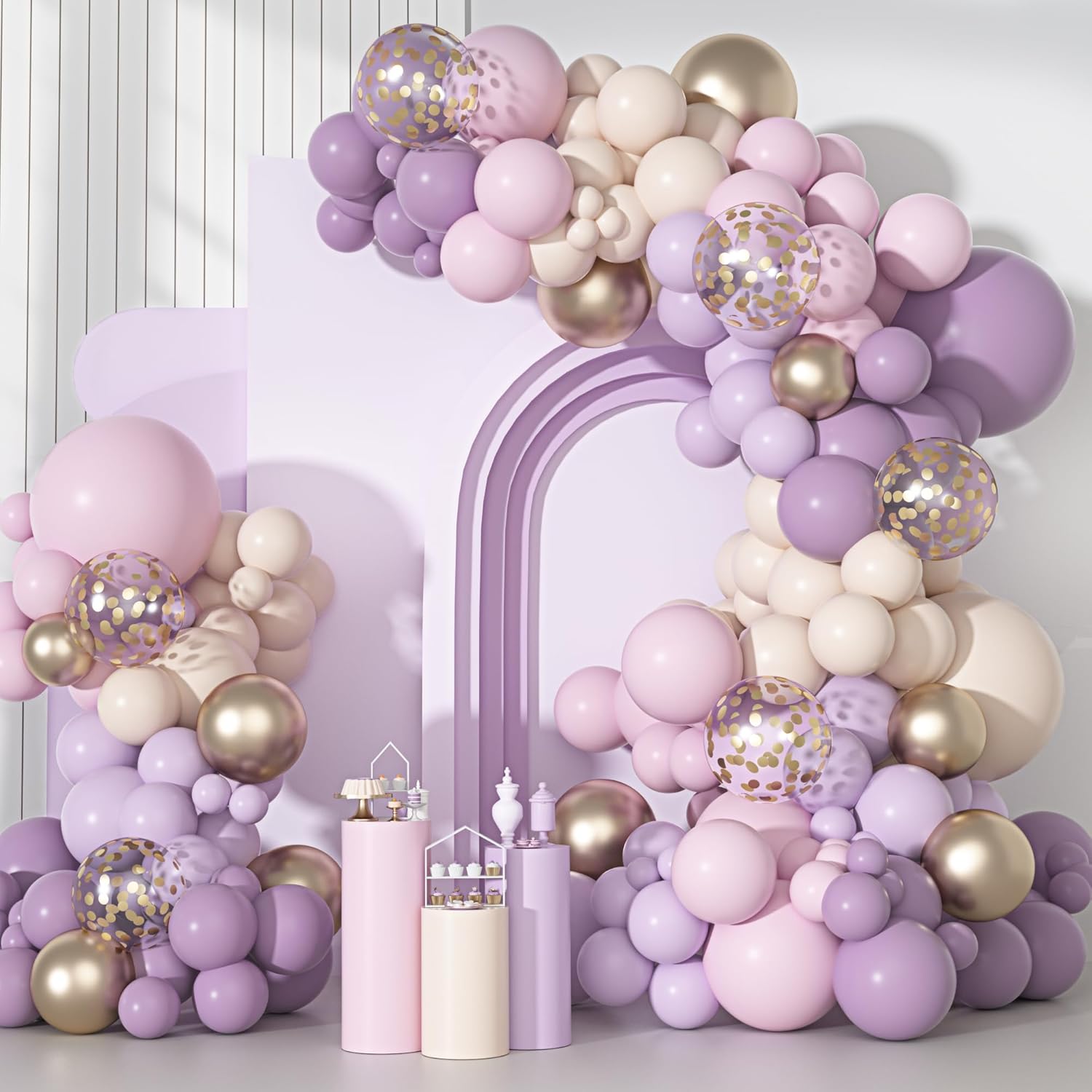 Ouddy Party Dusty Purple Balloon Kit for Party Decorations