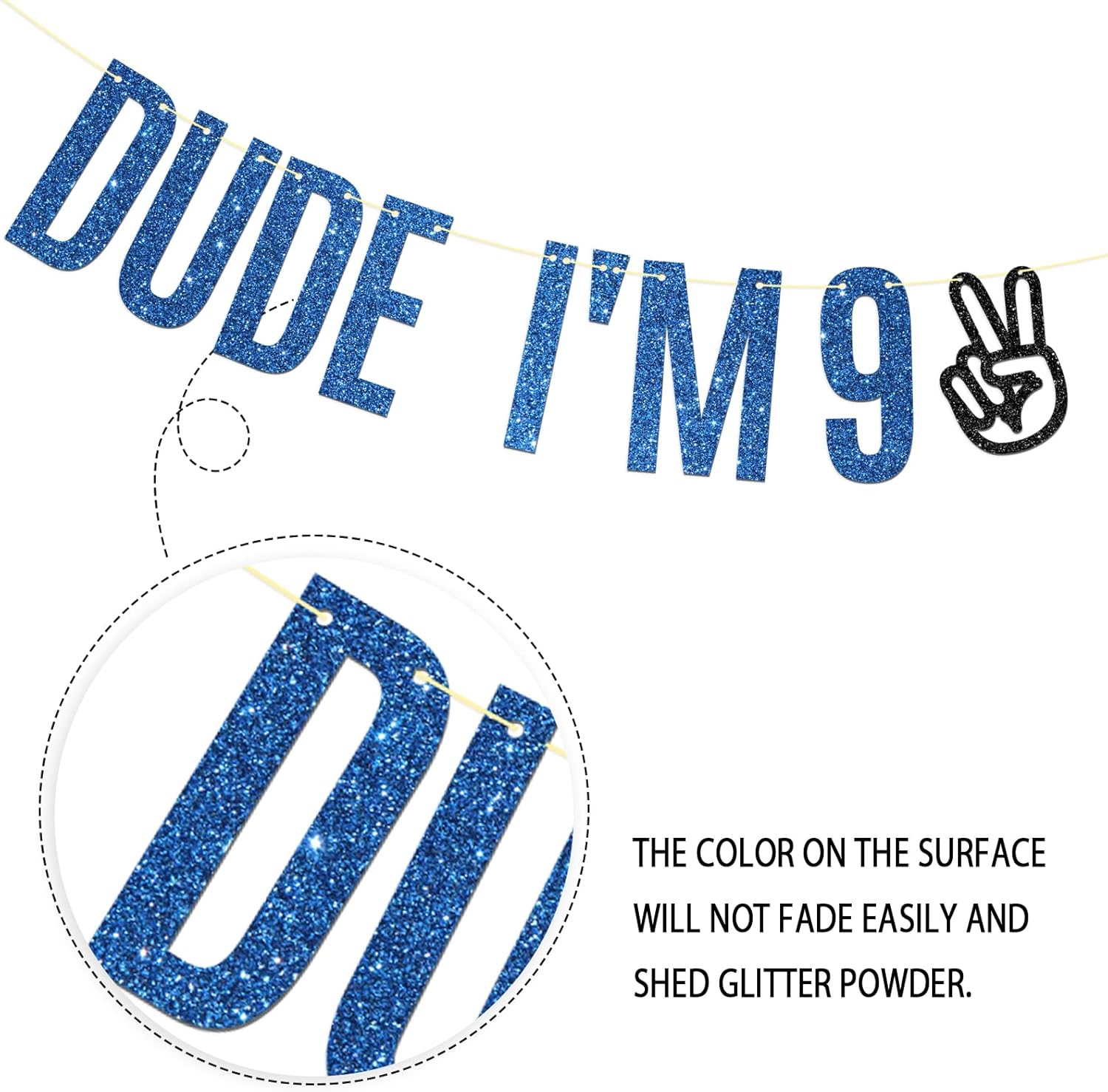 Dude Im 9 Birthday Banner Level 9 Unlocked
